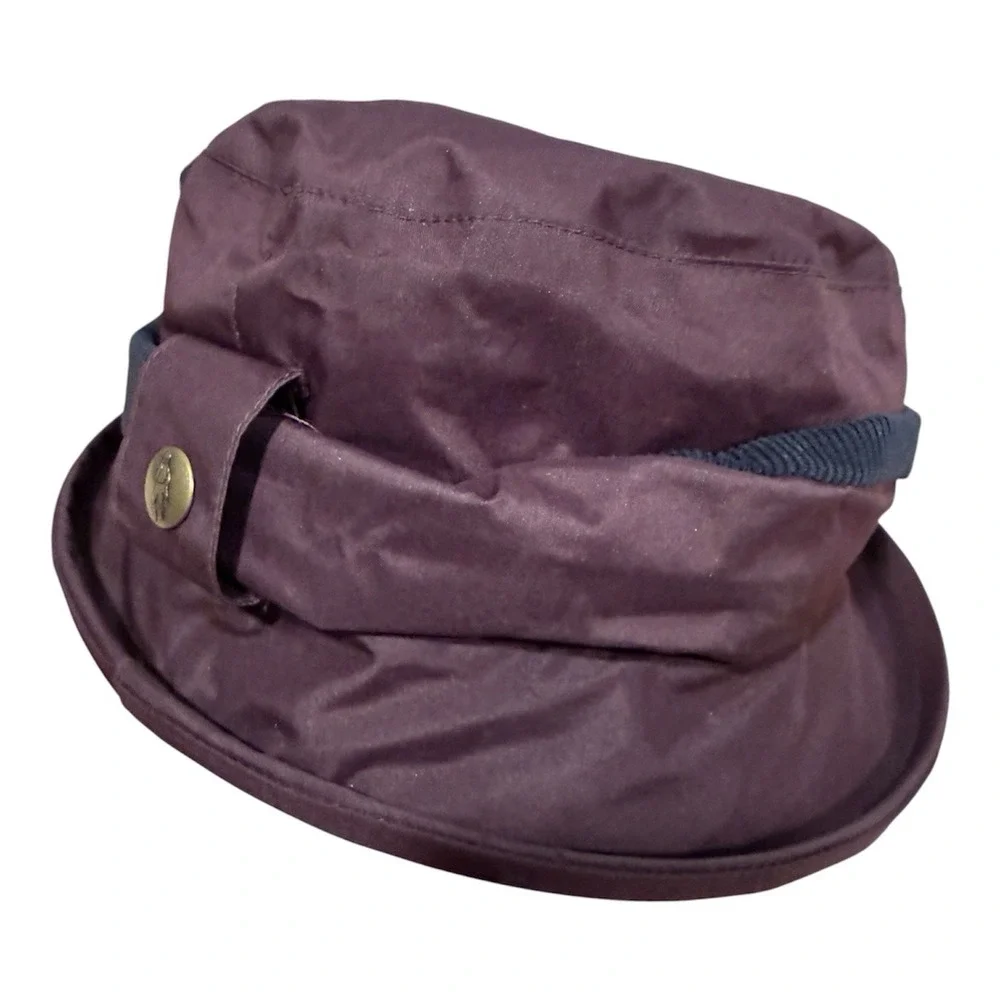 Jack Murphy Purple Malvern Rain Hat Cloche Deep Claret Eggplant Waterproof OS